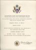 Forney, Fredric John: Certificate of Retirement of Fredric John Forney (1920-1973)