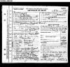 Gillispie, Josephine Elizabeth:  Death Certificate of Josephine Elizabeth Gillispie (1873-1946) 
