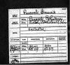 Peacock, Francis 'Frank': Civil War Pension Index Card for Francis 'Frank' Peacock (1831-1863) 