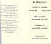 Haggard, Walter J.:  Funeral Card of Walter J. Haggard (1894-1964)