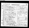 Porter, Andrew Crockett 'Andy': Death Certificate of Andrew Crockett 'Andy' Porter (1866-1944)