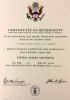 Clark, Donald Edward: Certificate of Retirement of Donald Edward Clark (1924-2002)
