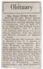 Lykins, Emily Delilah 'Emma': Obituary of Emily Delilah 'Emma' Lykins  (1866-1939) 