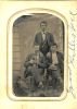GILLISPIE, JIM/ UNIDENTIFIED/ TONEY-GILLISPIE/ Group photo/ Tintype #10, JIM GILLISPIE